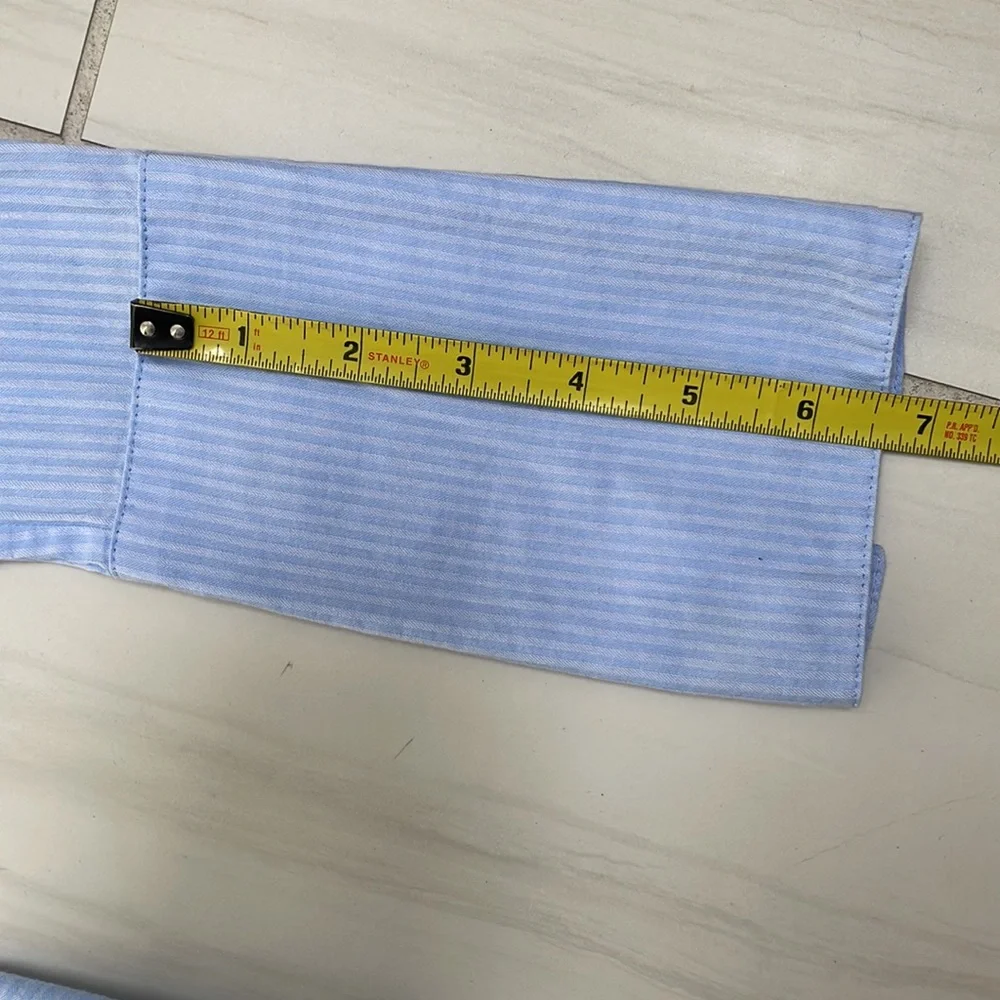 Scotch & Soda Light Blue Striped Button-Down Shirt - Picture 8 of 8